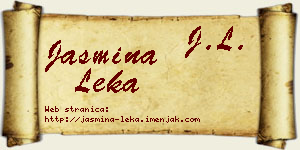 Jasmina Leka vizit kartica